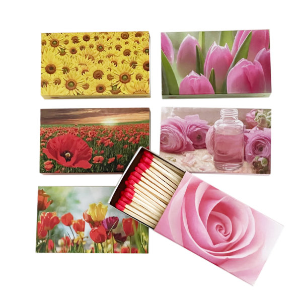 Weihnachts Streichhölzer 4er Set - lange Streichhölzer / Kaminhölzer