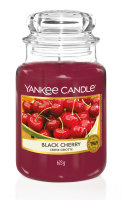 Yankee Candle Duftkerze im Glas (groß) BLACK CHERRY - Kerze mit Brenndauer bis zu 150 Stunden