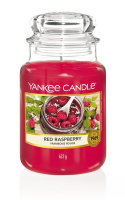 Yankee Candle Duftkerze im Glas (groß) RED RASPBERRY - Kerze mit Brenndauer bis zu 150 Stunden