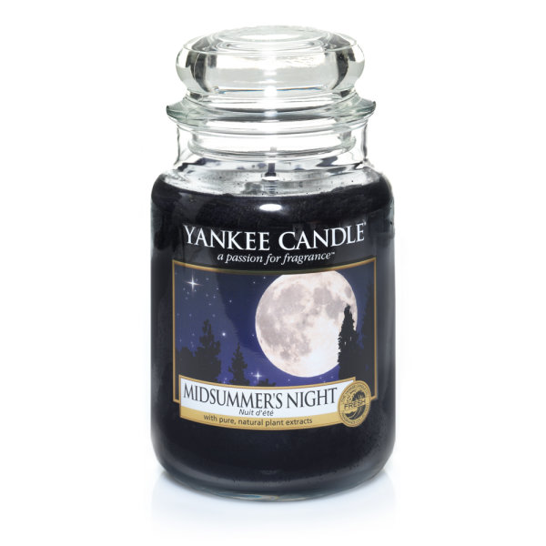 Yankee Candle Duftkerze im Glas (groß) MIDSUMMERS NIGHT - Kerze mit Brenndauer bis zu 150 Stunden