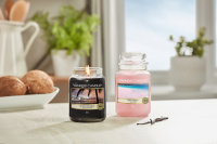 Yankee Candle Duftkerze im Glas (groß) PINK SANDS - Kerze mit Brenndauer bis zu 150 Stunden