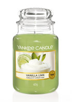 Yankee Candle Duftkerze im Glas (groß) VANILLA LIME...