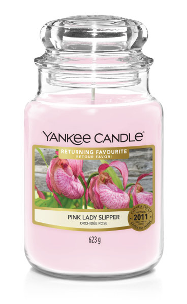 Yankee Candle Duftkerze im Glas (gross) PINK LADY SLIPPER - Returning Favourites (Limited Edition)