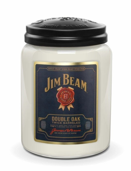 Jim Beam® Duftkerze Double Oak 570g im Glas (Candleberry)