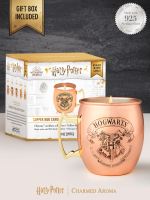 Harry Potter Duftkerze im Kupfer Becher mit Halskette von Charmed Aroma, Kerze mit Schmuck