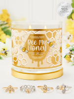 Duftkerze Bee My Honey (mit Ring) Charmed Aroma, Kerze...