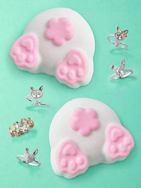 Charmed Aroma Badebombe Hase Bunny mit Ring, Badekugel mit Schmuck