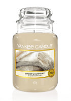 Yankee Candle Duftkerze im Glas (groß) WARM CASHMERE  - Kerze mit Brenndauer bis zu 150 Stunden