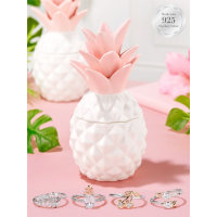 Charmed Aroma Ananas Duftkerze Pineapple mit Überraschungs Ring, Kerze mit Schmuck, Schmuckkerze