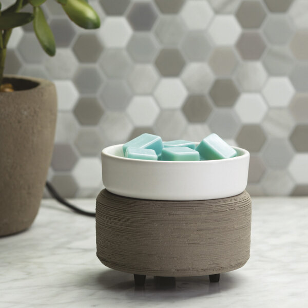 Elektrische Duftlampe Gray 2 in1 für Duftwachs, Wax Melts, 29,90 €