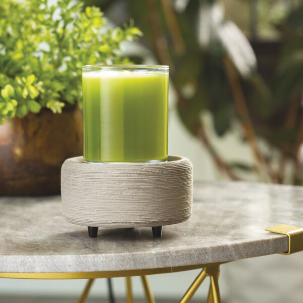 Candle Warmers Elektrische Duftlampe Gray 2in1 für Duftwachs / Wax Melts und als Kerzenständer