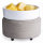 Candle Warmers Elektrische Duftlampe Gray 2in1  für Duftwachs / Wax Melts und als Kerzenständer