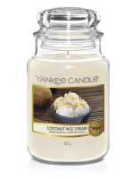 Yankee Candle Duftkerze im Glas (groß) COCONUT RICE...