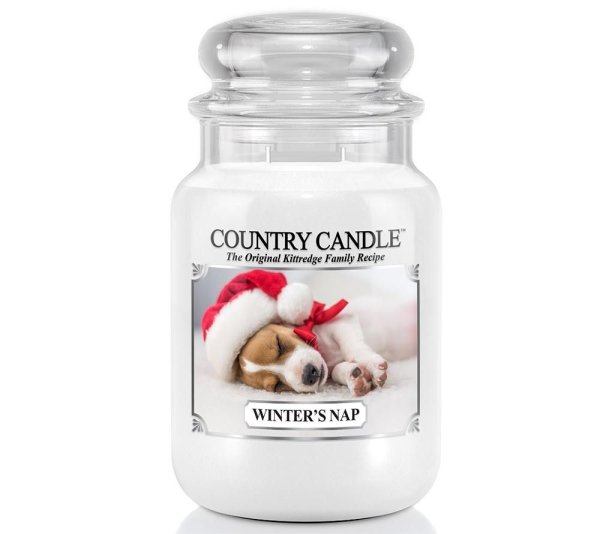 Country Candle WINTERS NAP Duftkerze im Glas (groß), Limited Edition, 2-Docht Kerze