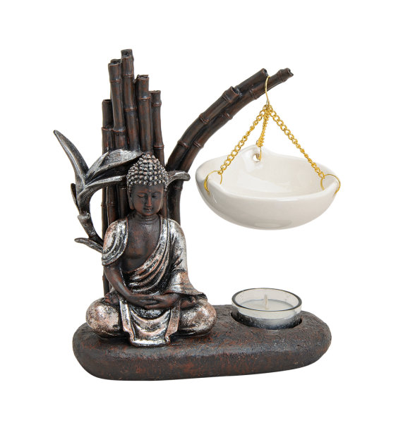 Duftlampe Buddha, Verdunster Buddha, Aromalampe für Duftöl und Duftwachs