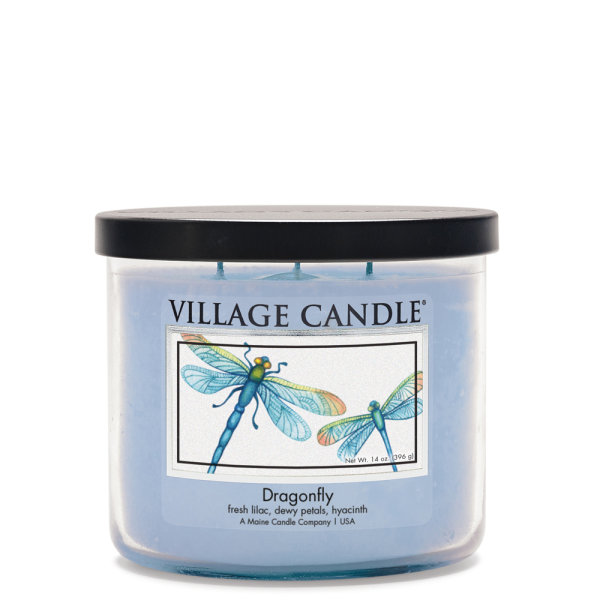 Butterfly Duftkerze im Glas (medium) Village Candle - Gardeners Friends - 2-Docht Kerze im Tradition Jar