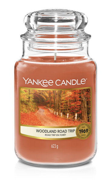 Yankee Candle Woodland Road Trip Duftkerze im Glas (groß) - Housewarmer Kerze mit Brenndauer bis zu 150 Stunden