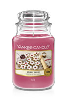 Yankee Candle Merry Berry (Linzer Kekse) Duftkerze im Glas (groß) - Housewarmer Kerze mit Brenndauer bis zu 150 Stunden