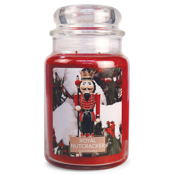 Royal Nutcracker Duftkerze im Glas (groß) Village Candle - Fantasy Edition - Weihnachtskerze