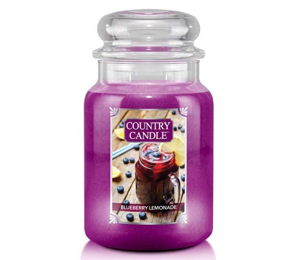 Country Candle BLUEBERRY LEMONADE Duftkerze im Glas (groß)  2-Docht Kerze