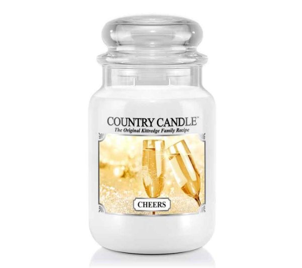 Country Candle CHEERS Duftkerze im Glas (groß)  2-Docht Kerze