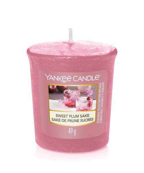 Votivkerze Sweet Plum Sake (Sakura Blossom Festival) Yankee Candle Votive (kleine Duftkerze)