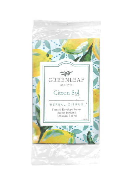 Duftsachet Citron Sol von Greenleaf - Raumduft, Autoparfum, Duft Sachet