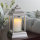 Candle Warmers Carriage Laterne (Metall, brushed nickel) Kerzenwärmer, Lampe für Duftkerzen im Glas