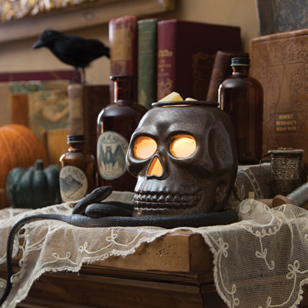 Candle Warmers Elektrische Duftlampe Skull Totenkopf für Duftwachs / Wax Melts