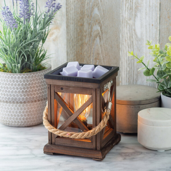 Elektrische Duftlampe Walnut & Rope Maritim für Duftwachs / Wax Melts, 34,90 €