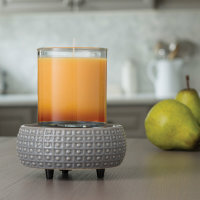 Candle Warmers Elektrische Duftlampe Slate 2in1  für Duftwachs / Wax Melts und als Kerzenständer