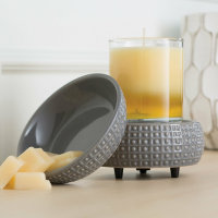 Candle Warmers Elektrische Duftlampe Slate 2in1  für Duftwachs / Wax Melts und als Kerzenständer