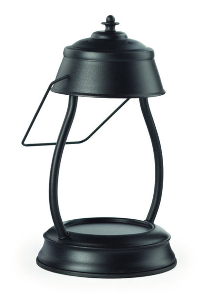 Candle Warmers Hurricane Kerzenwärmer Laterne mit Lampe für Duftkerzen im Glas (matt schwarz)