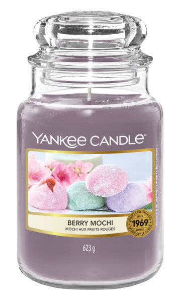 Yankee Candle Duftkerze im Glas (groß) BERRY MOCHI - Kerze mit Brenndauer bis zu 150 Stunden