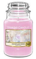 Yankee Candle Duftkerze im Glas (groß) SNOWFLAKE KISSES - Kerze mit Brenndauer bis zu 150 Stunden