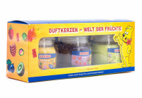 Haribo Duftkerze Frucht Power (3er Set) im Glas (klein),...