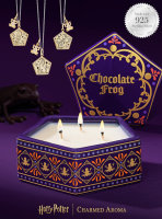 Harry Potter Duftkerze Chocolate Frog (Charmed Aroma) mit limtierter Halskette, Kerze mit Schmuckstück