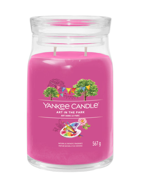Yankee Candle Duftkerze im Glas (groß) ART IN THE PARK - Kerze mit Brenndauer bis zu 90 Stunden