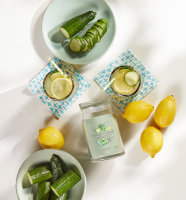 Yankee Candle Duftkerze im Glas (groß) CUCUMBER MINT COOLER - Kerze mit Brenndauer bis zu 90 Stunden