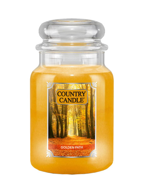 Country Candle GOLDEN PATH Duftkerze im Glas (groß)  2-Docht Kerze