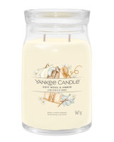 Yankee Candle Duftkerze im Glas (groß) SOFT WOOL...