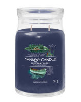 Yankee Candle Duftkerze im Glas (groß) LAKEFRONT LODGE - Kerze mit Brenndauer bis zu 90 Stunden