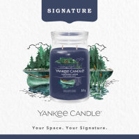 Yankee Candle Duftkerze im Glas (groß) LAKEFRONT LODGE - Kerze mit Brenndauer bis zu 90 Stunden