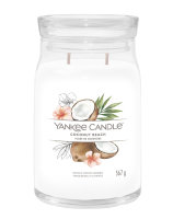 Yankee Candle Duftkerze im Glas (groß) COCONUT BEACH - Kerze mit Brenndauer bis zu 90 Stunden