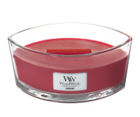 Woodwick Candle Ellipse Duftkerze im Glas CURRANT - Kerze in Ellipsenform mit Holzdocht