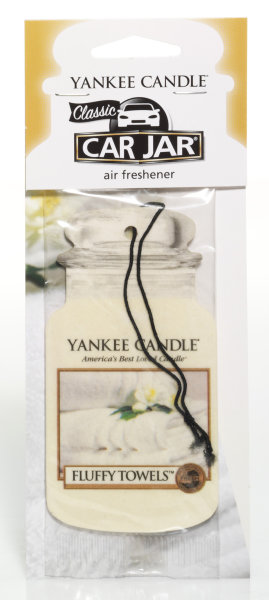 Auto Duft, Lufterfrischer FLUFFY TOWELS - Yankee Candle Car Jar Paper, Raumduft, Autoduft