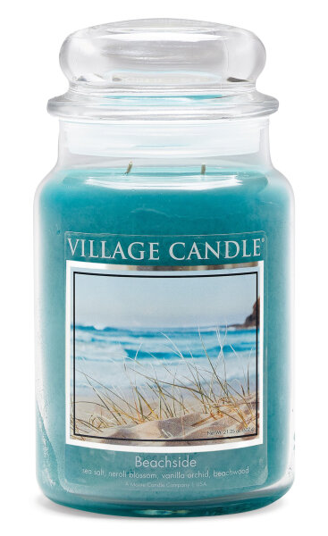 Beachside Duftkerze im Glas (groß) Village Candle - Tradition Edition - Maritime Kerze