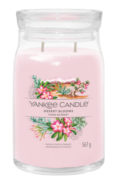 Yankee Candle Duftkerze im Glas (groß) DESERT BLOOMS - Kerze mit Brenndauer bis zu 90 Stunden