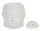 Duftlampe Ölbrenner Buddhakopf, weiss - Buddha Wachswärmer, Verdunster, Duftlampe, Aromalampe für Duftöl und Duftwachs, Deko