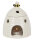 Ölbrenner Duftlampe Bienenstock, weiss - Bienen Wachswärmer, Verdunster, Biene, Aromalampe für Duftöl und Duftwachs, Deko
